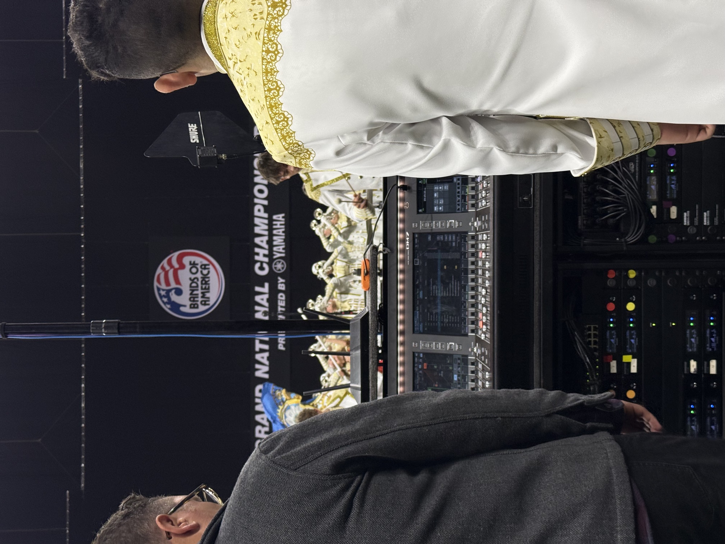 Behind the mixer at BOA Grand National Championships with Broken Arrow